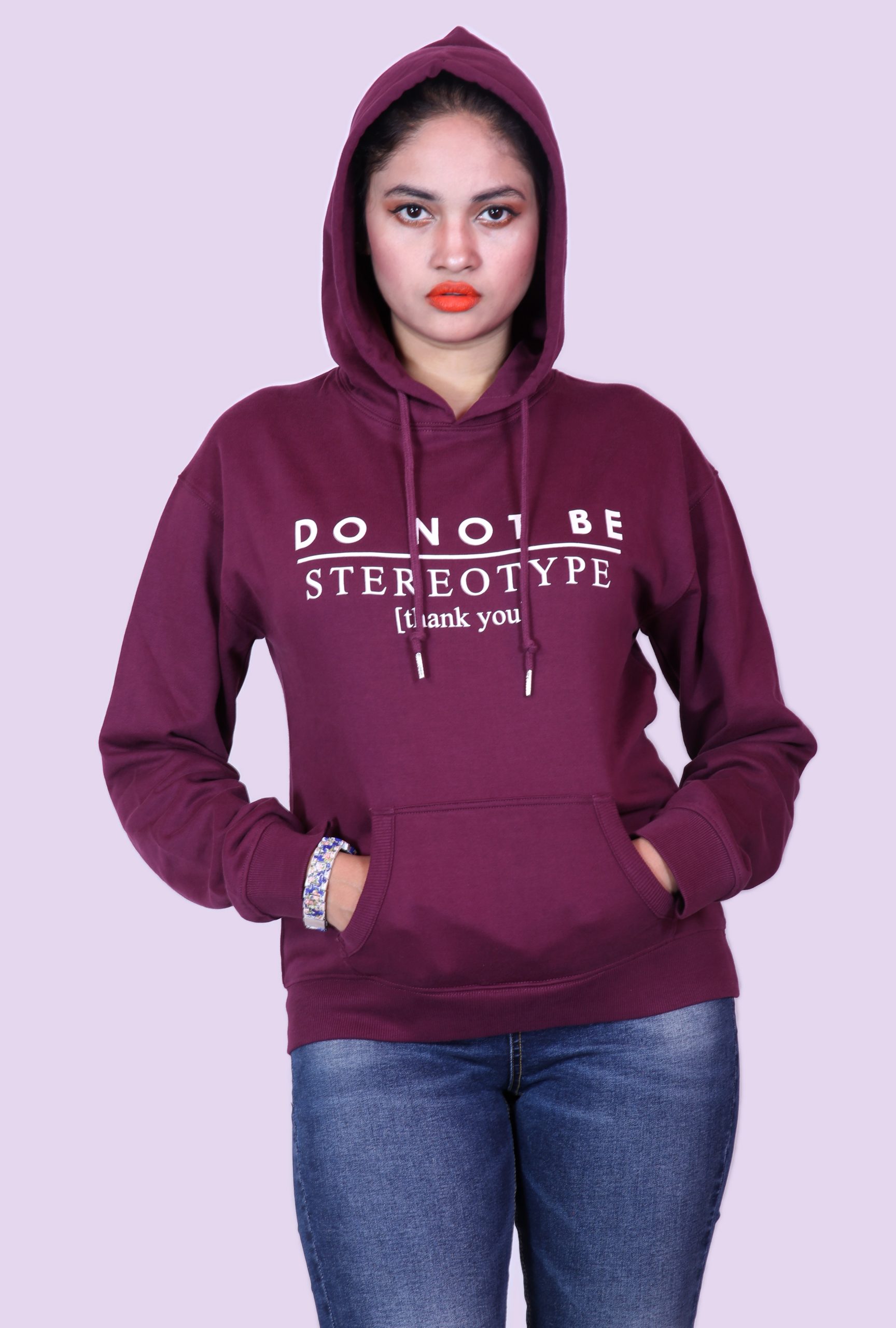 LADIES SWEAT SHIRT HOODI LONG SLEEVE-2