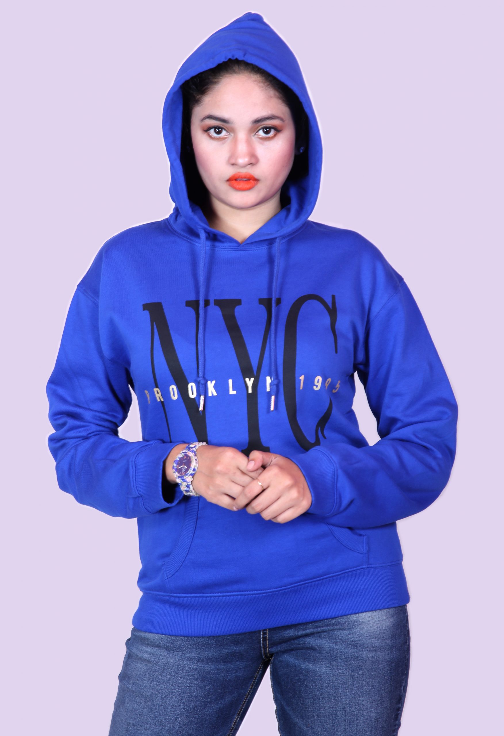 LADIES SWEAT SHIRT HOODI LONG SLEEVE-3